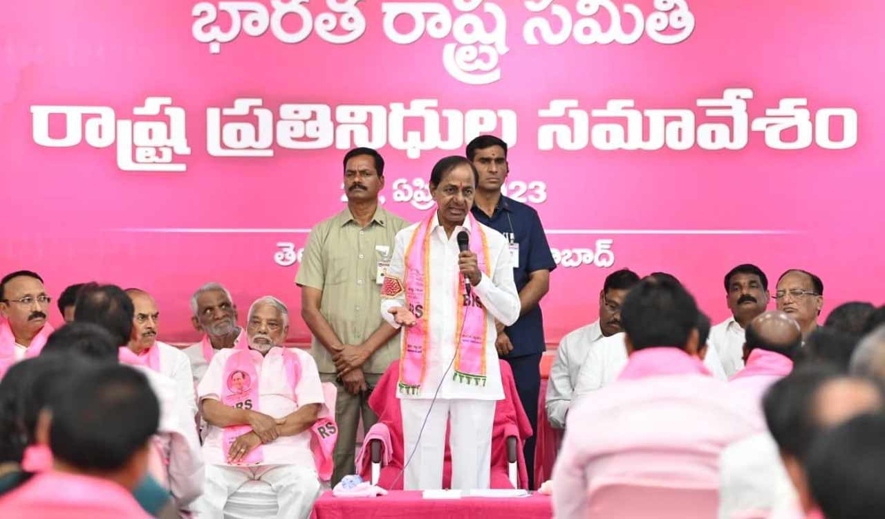 Telangana: BRS plenary turns festive occasion