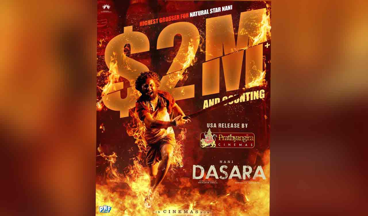 Nani’s Dasara hits 2 million dollar mark at US box office