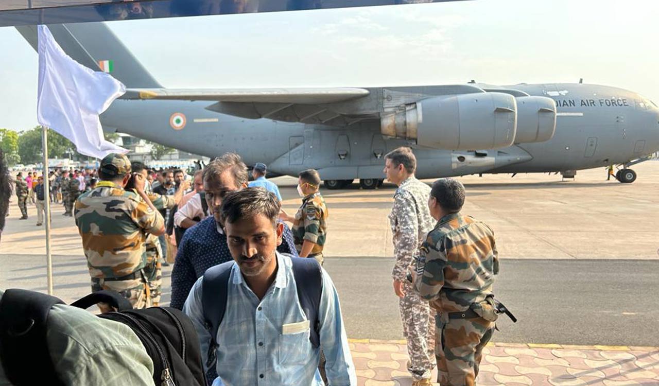 Operation Kaveri: 17 Telangana citizens evacuated from Sudan reach Delhi 