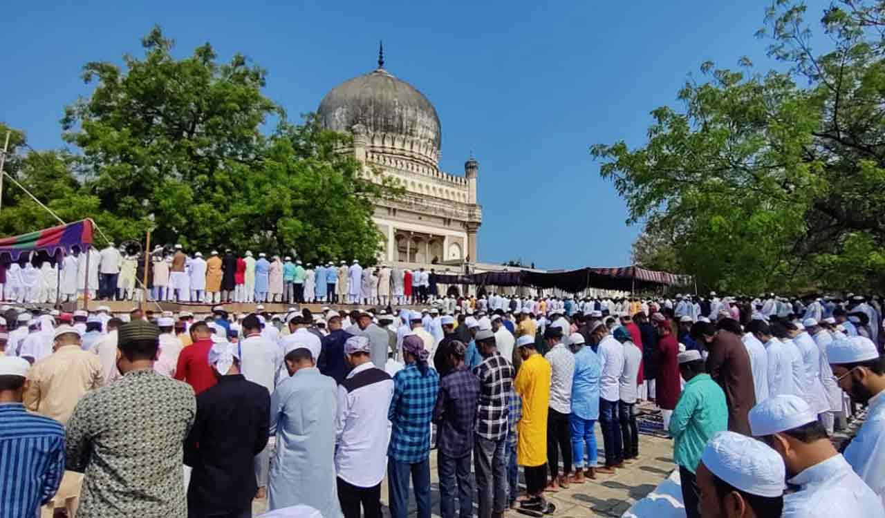 Muslims across Telangana celebrate Eid-ul-Fitr with prayers