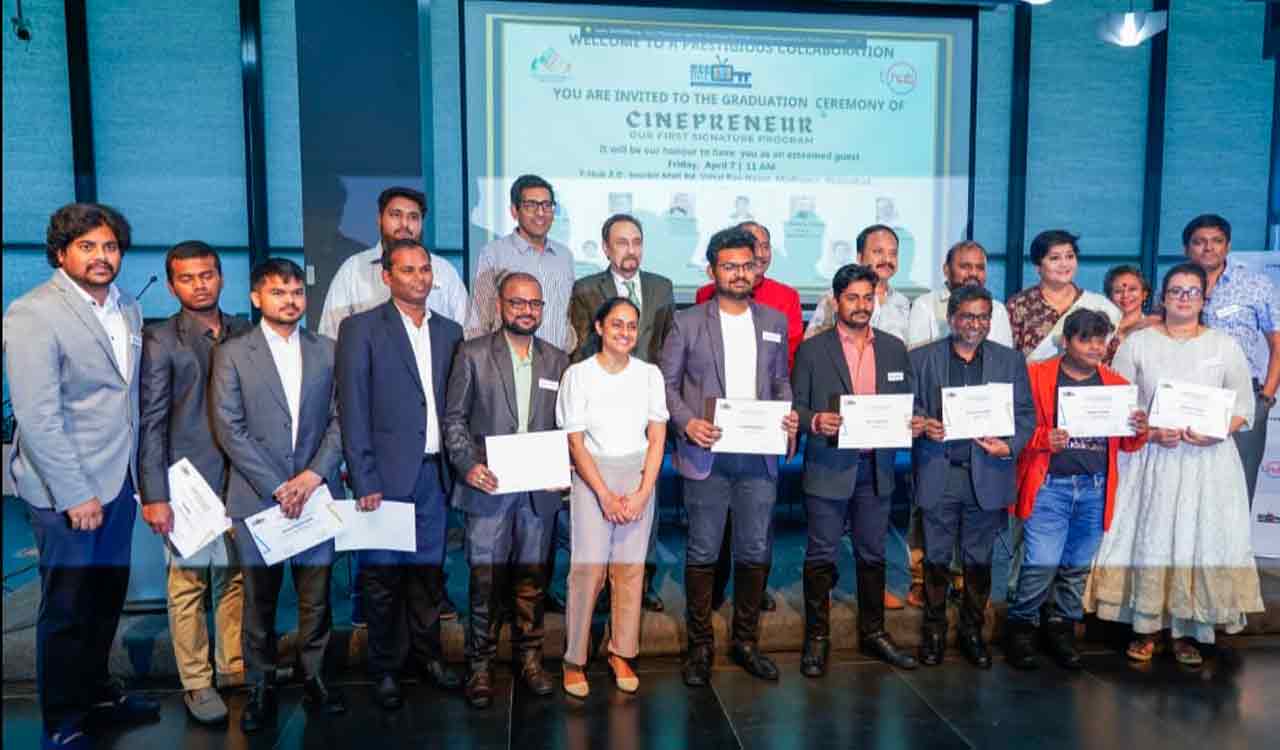 Hyderabad: MEESchool-Cinepreneur organises graduation ceremony