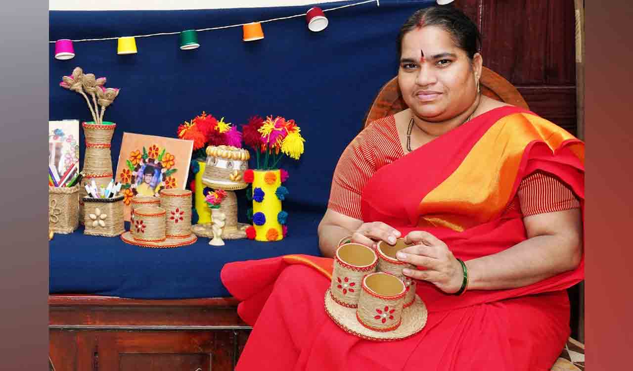 This Telangana Woman is repurposing plastic waste into utilitarian artefacts