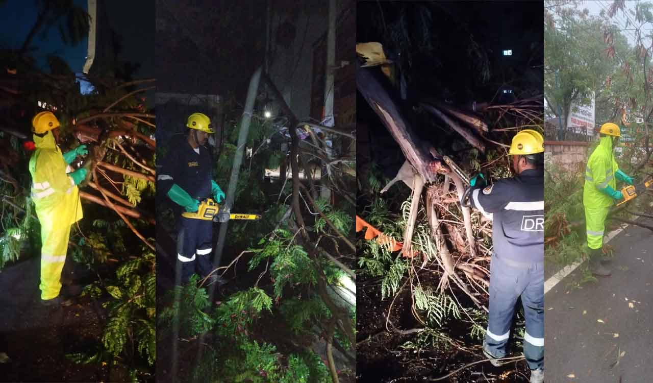 Hyderabad: DRF attends to nearly 42 rain-related complaints