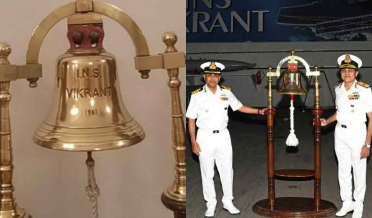 INS Vikrant gets back its ‘original’ 1961 bell