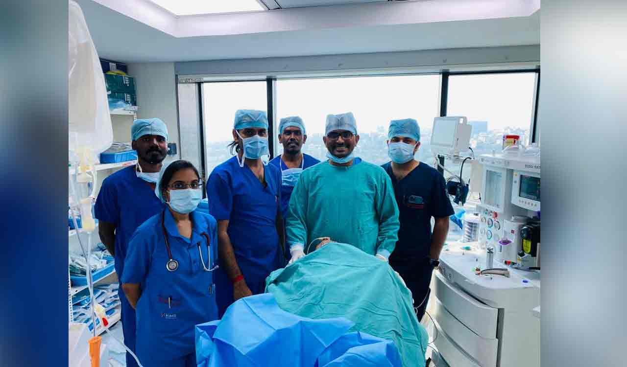 Doctors at KIMS Hospitals took alternative route to remove tumour from a 58-year-old patient