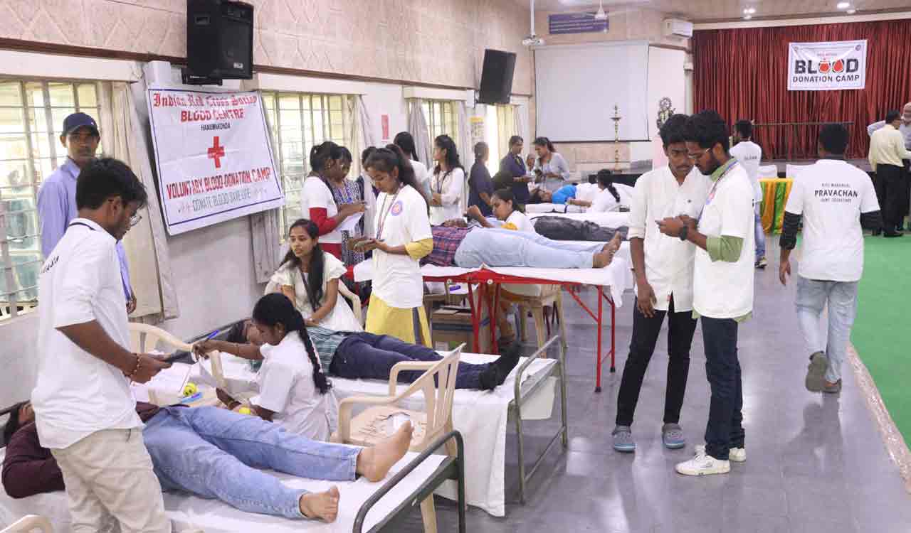 Telangana: KITSW students donate 508 units of blood