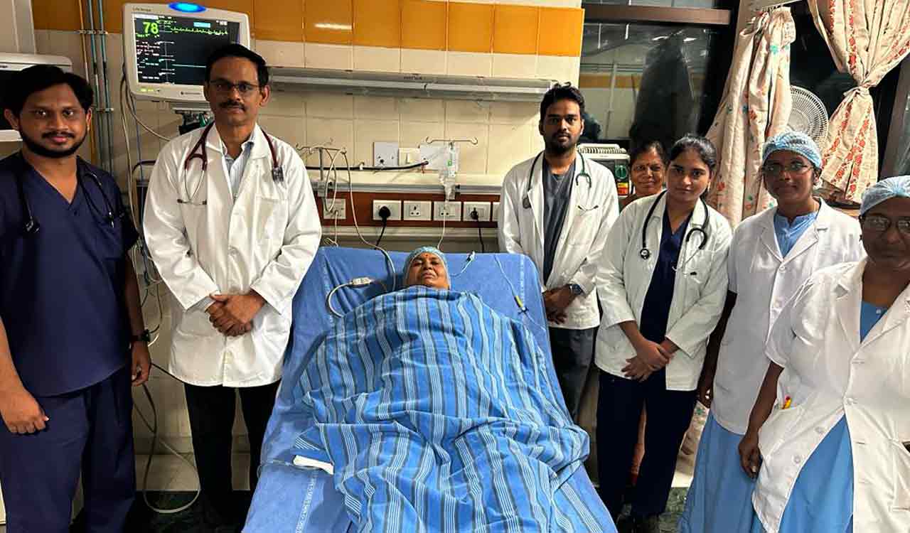 Hyderabad: NIMS cardiologists conduct minimally invasive procedure on 67-year-old woman