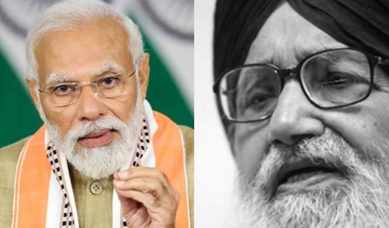 PM Modi, Shah, Kharge condole demise of Parkash Singh Badal