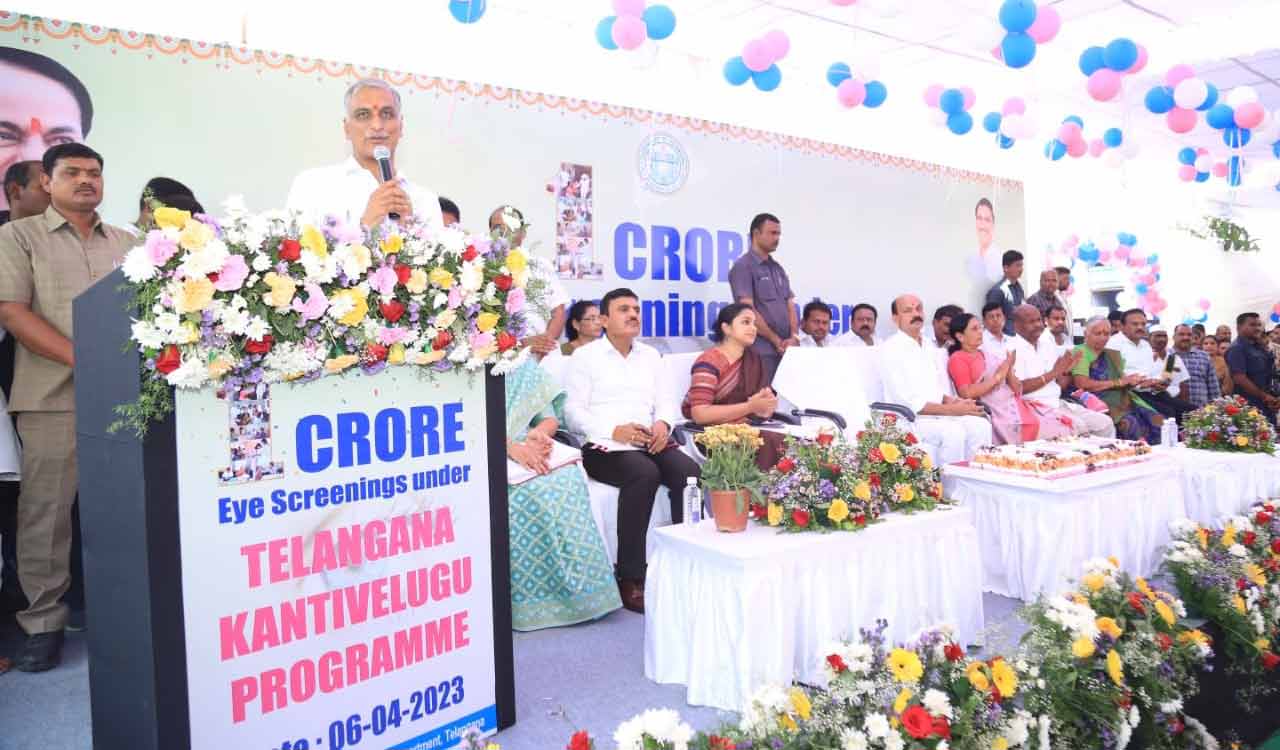 PM Modi’s visit an advertising gimmick, says Harish Rao