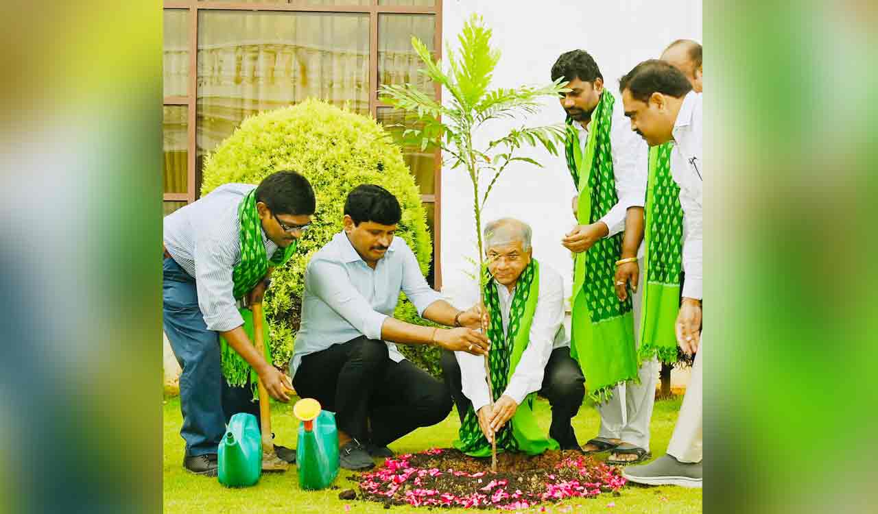 Green India Challenge: Prakash Ambedkar plants sapling to honor his grandfather’s legacy
