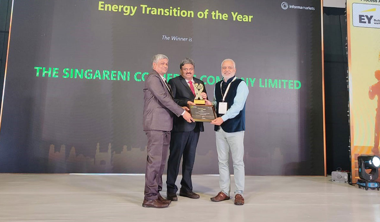 Telangana: Singareni bags Best Energy Transition Award