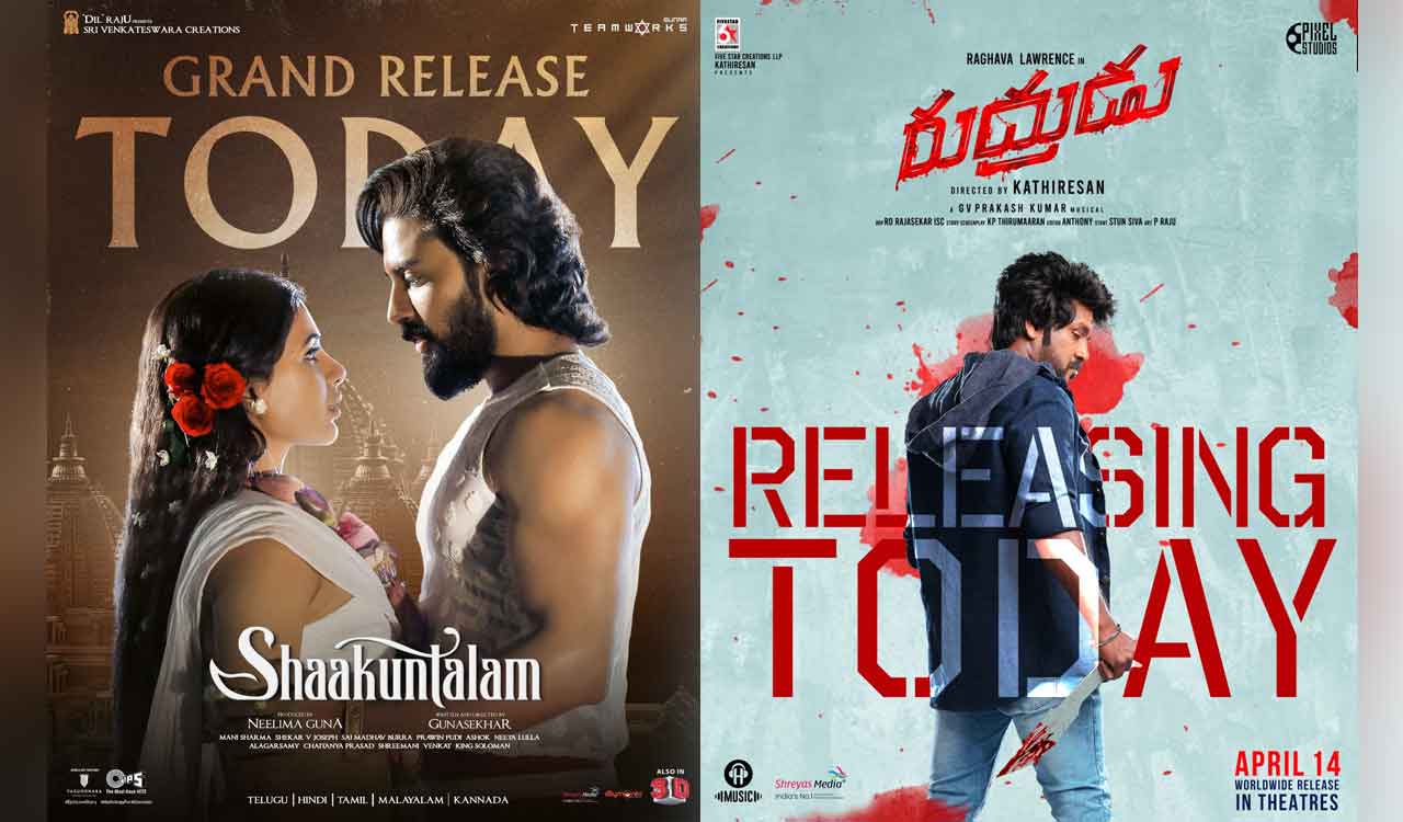 Shaakuntalam and Rudhrudu releasing in theatres on Friday