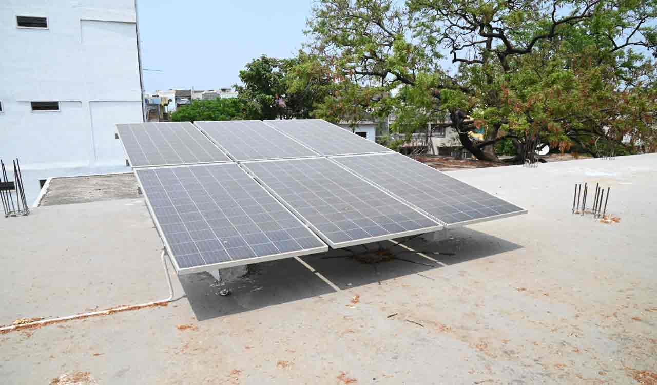 Solar power generation starts at 11 Govt schools in Warangal