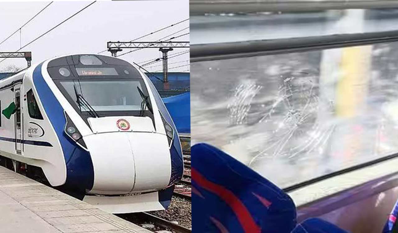 Stones pelted at Vande Bharat Express again in Visakhapatnam