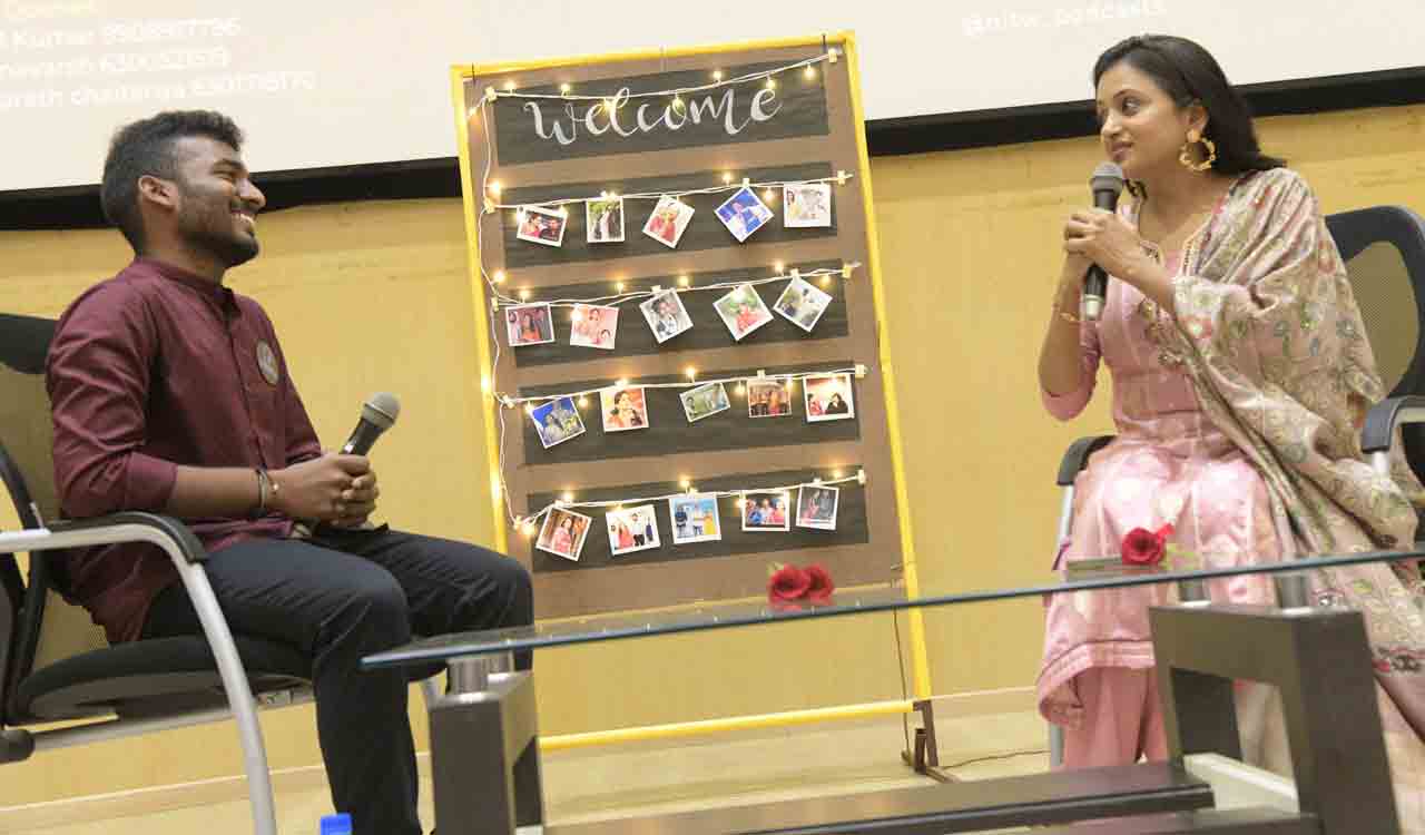 Podcast session held during SpringSpree at NITW