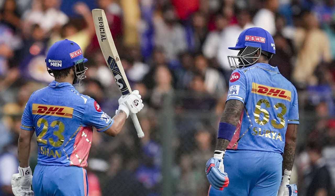 IPL 2023: Ishan, Suryakumar Yadav guide MI to five-wicket win over KKR