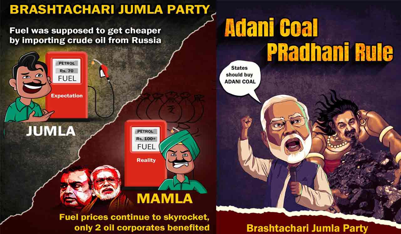 Twitter war between BRS, BJP hots up