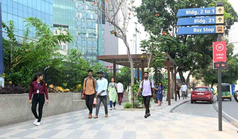 Employees at IT corridor