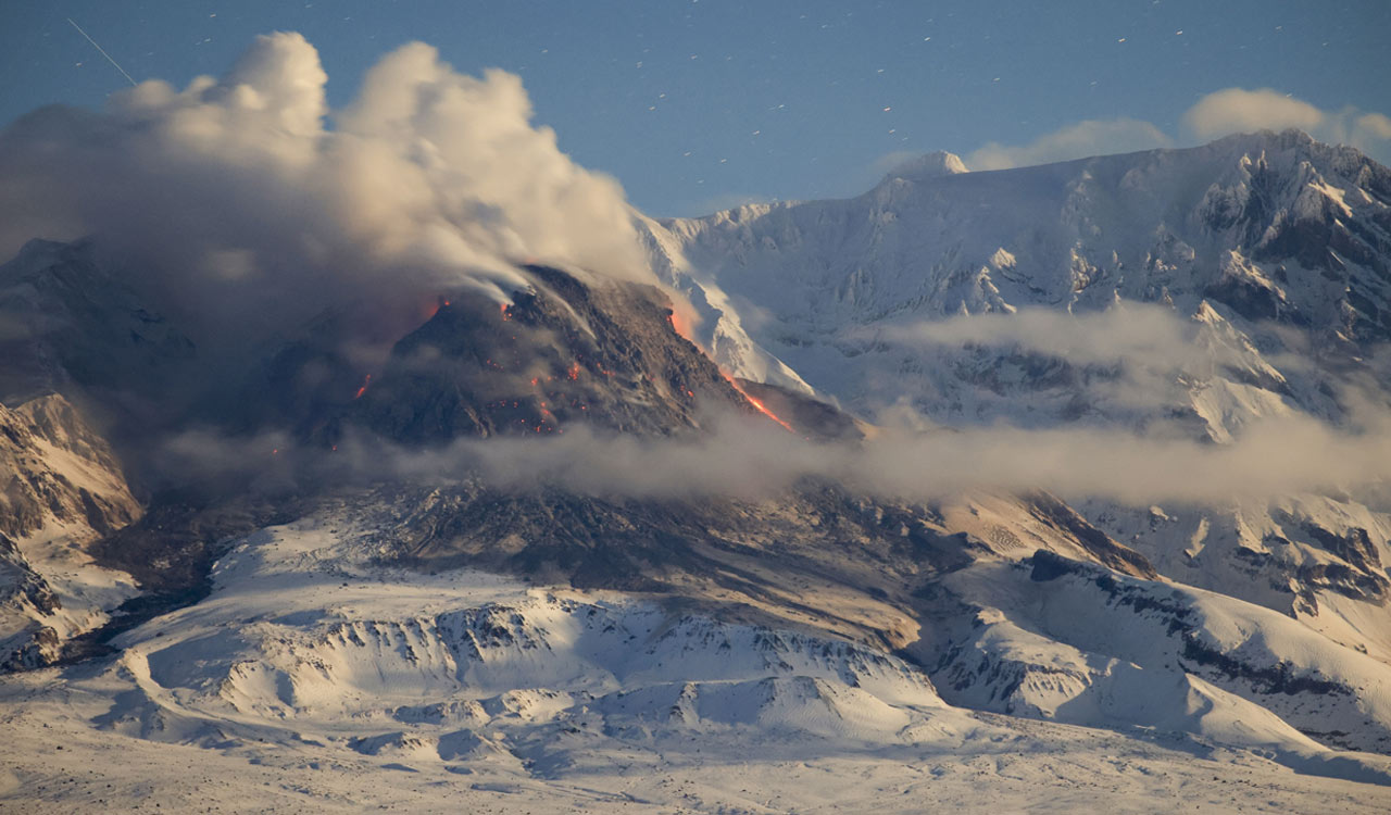 Volcano eruption on Russia’s Kamchatka spews vast ash clouds