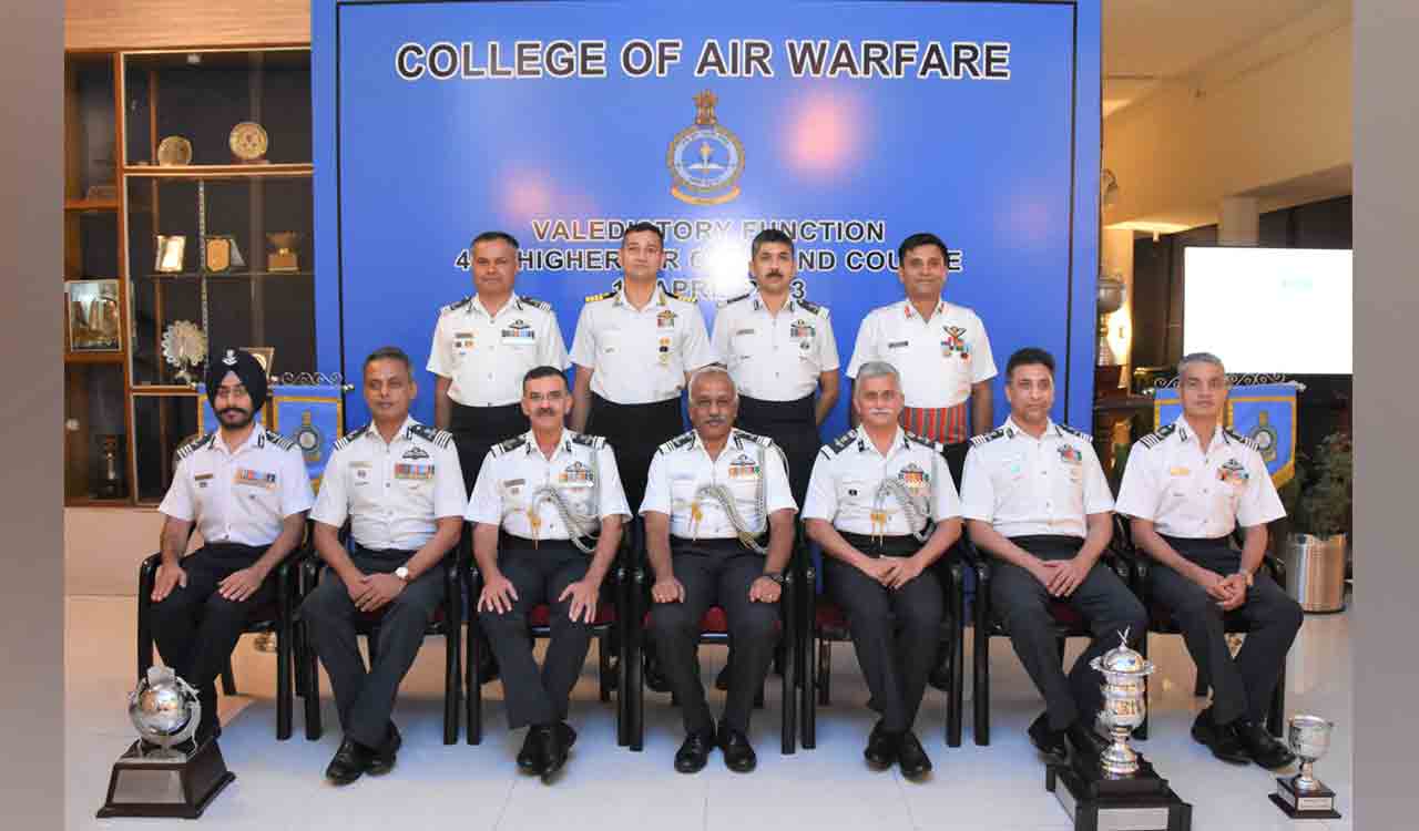Hyderabad: 46th Higher Air Command Course valedictory held at College of Air Warfare