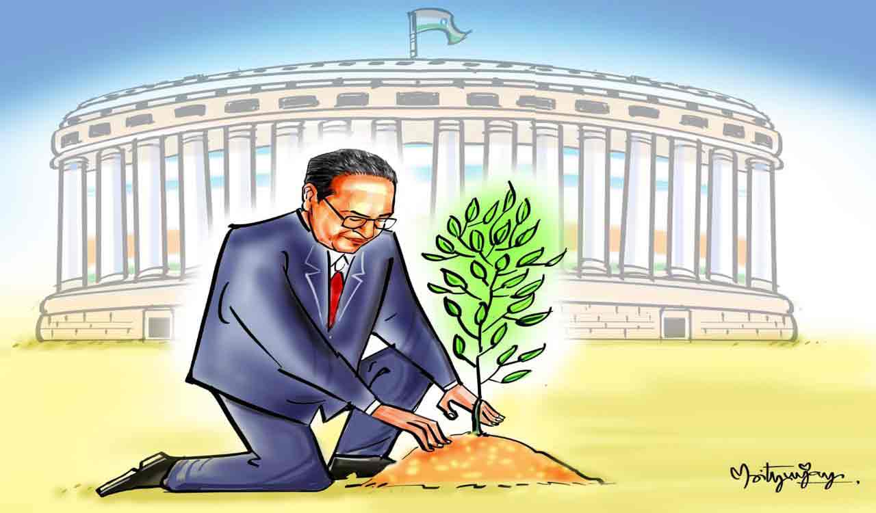 Ambedakar Jayanti: GIC urges people to plant saplings