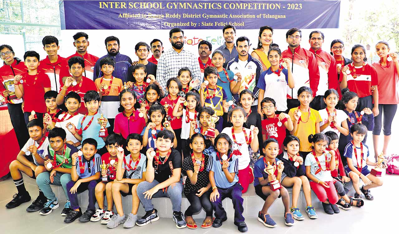 Krodhveer, Dhatri bag top honours at Inter-school Gymnastics Championship