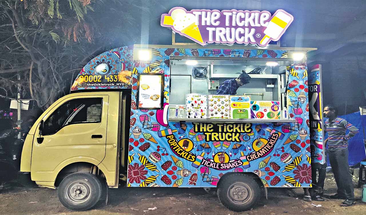 Hyderabad: Tickle Truck brings frozen treats on wheels