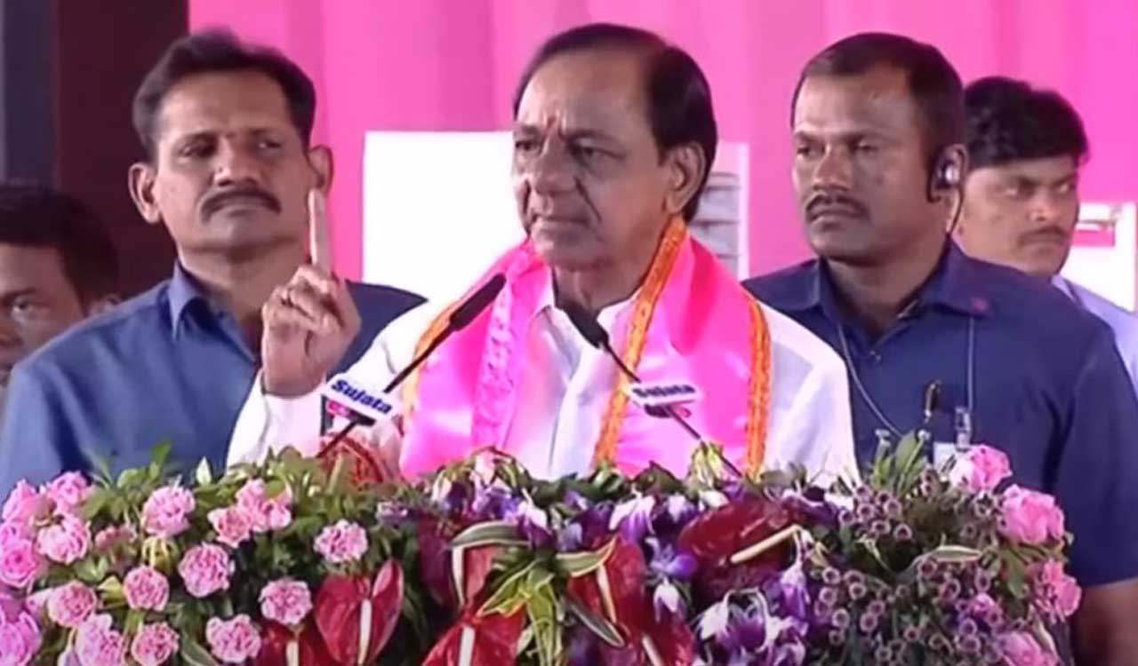 CM KCR sounds poll bugle in Maharashtra, tells ryots to rise and roar like lions