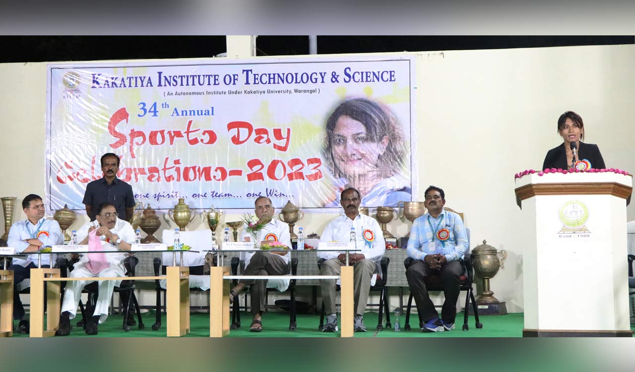 34th Annual Sports day held at KITS Warangal