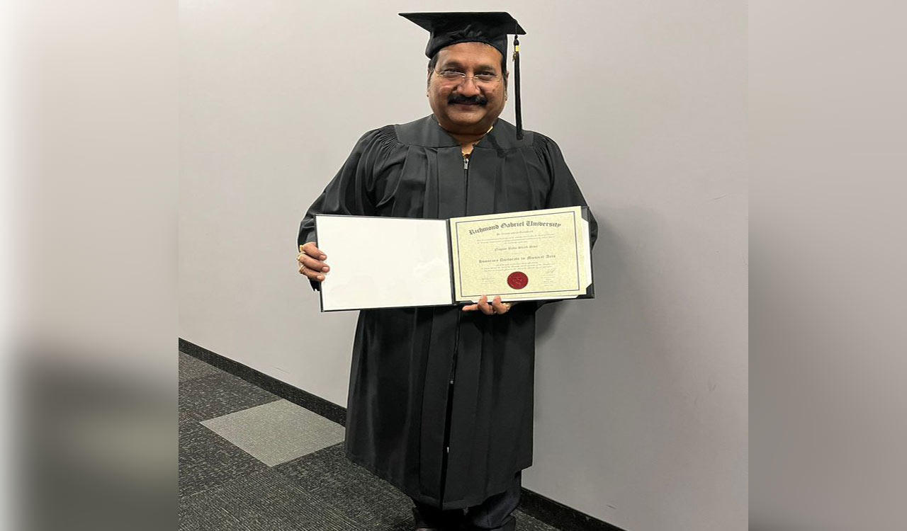 Singer Mano honoured with a doctorate for his contributions to music industry 