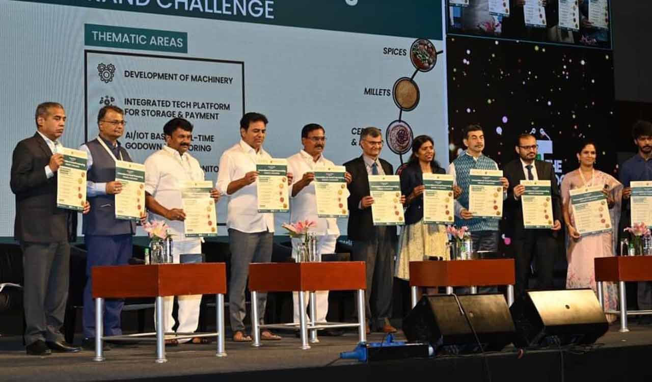 KT Rama Rao releases Food Processing- Grand Challenge poster
