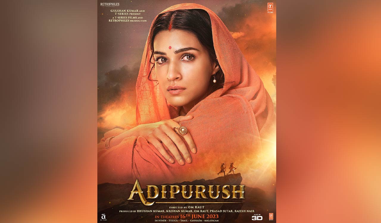 Adipurush makers release new poster of Kriti Sanon