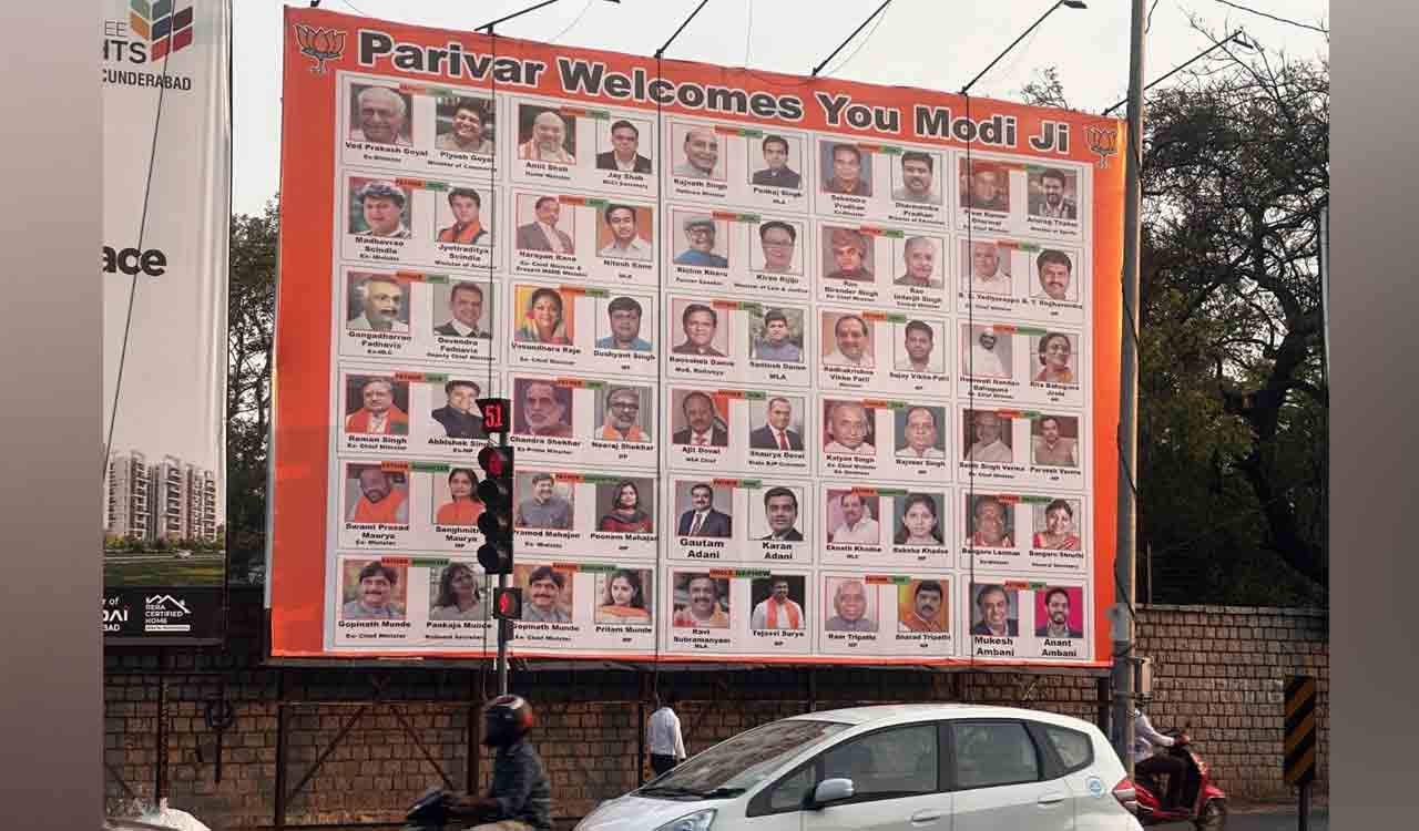 Anti-Modi posters come up in Hyderabad
