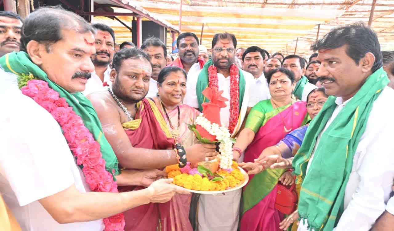 Kalyana Brahmotsavams commences on grand note at Bhadrakali temple in Warangal