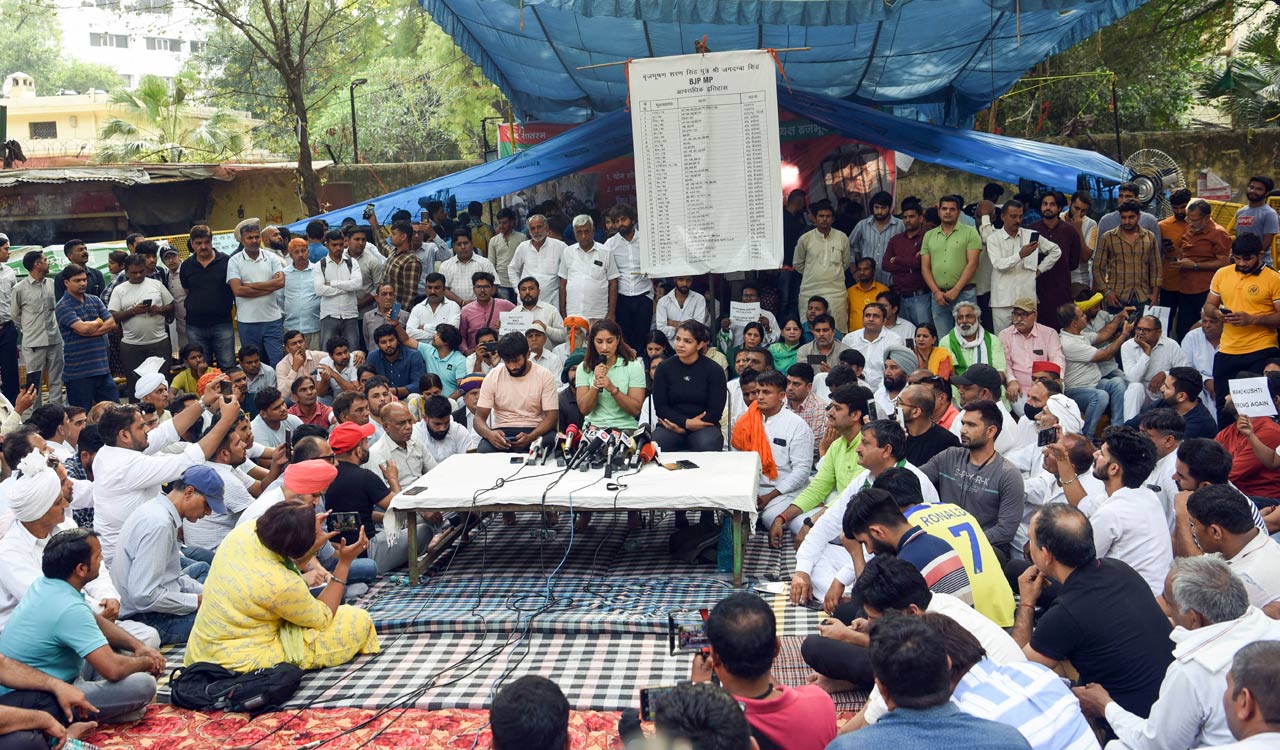Our protest will continue until WFI chief is sent to jail, says protesting wrestlers