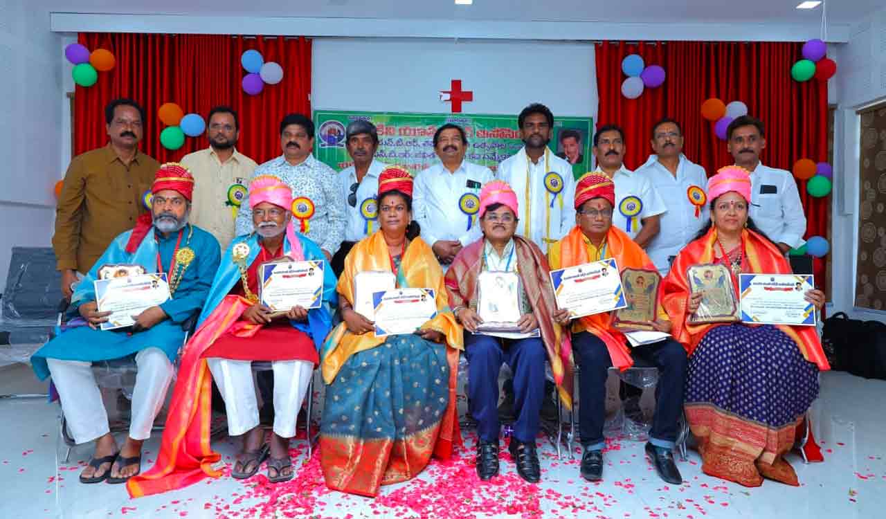 Six personalities from Warangal presented with NTR Kala Ratna awards