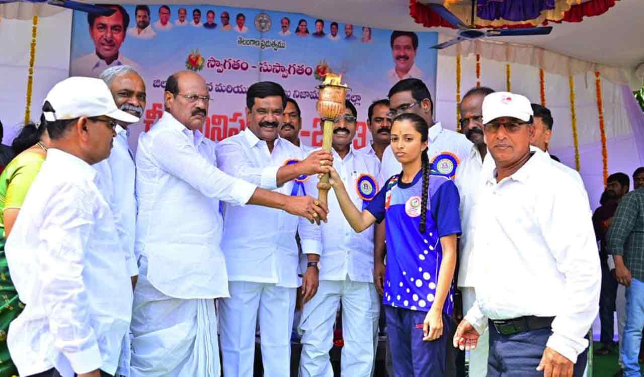 Nizamabad: District-level CM Cup tournament begins