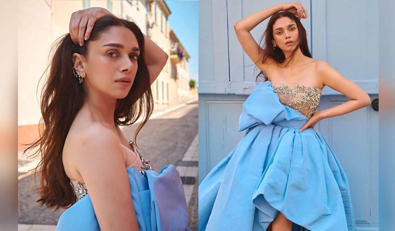 Cannes 2023: Aditi Rao Hydari Mesmerizes with Stunning Appearance in Oscar de la Renta Ensemble