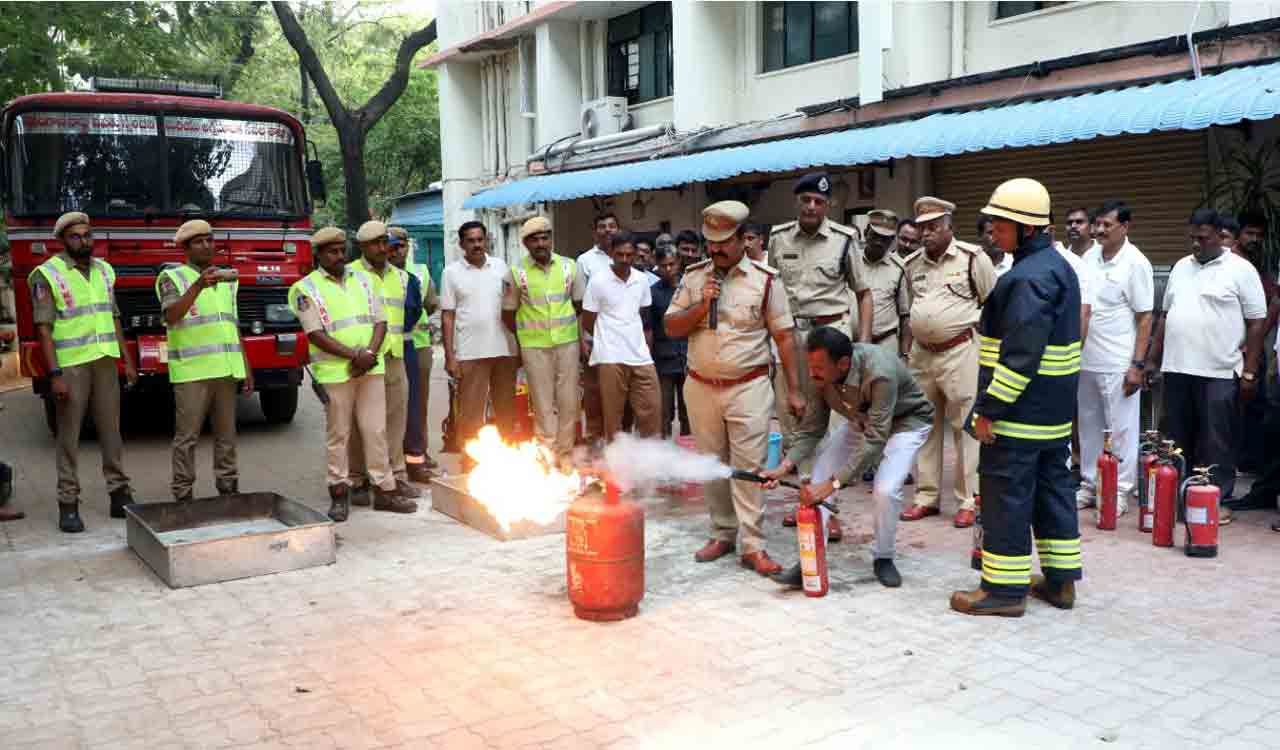 Telangana: Fire drill conducted at DGP office