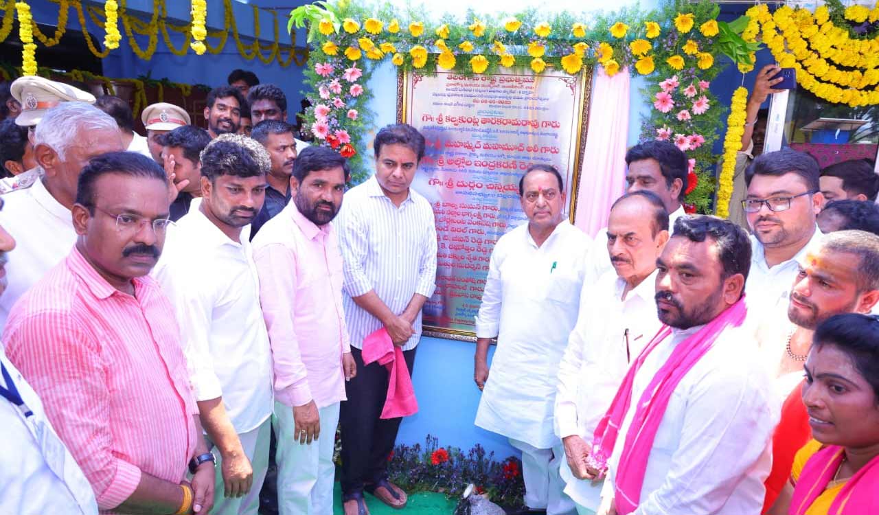 KTR announces Skill Development Centre in Bellampalli, lays foundation for Orient Cements expansion
