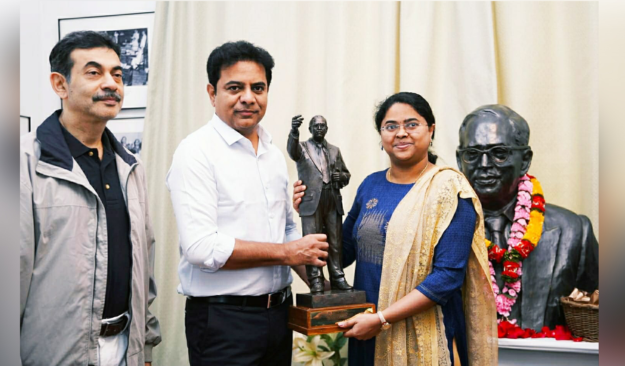 KTR pays tributes to Ambedkar’s legacy during UK tour