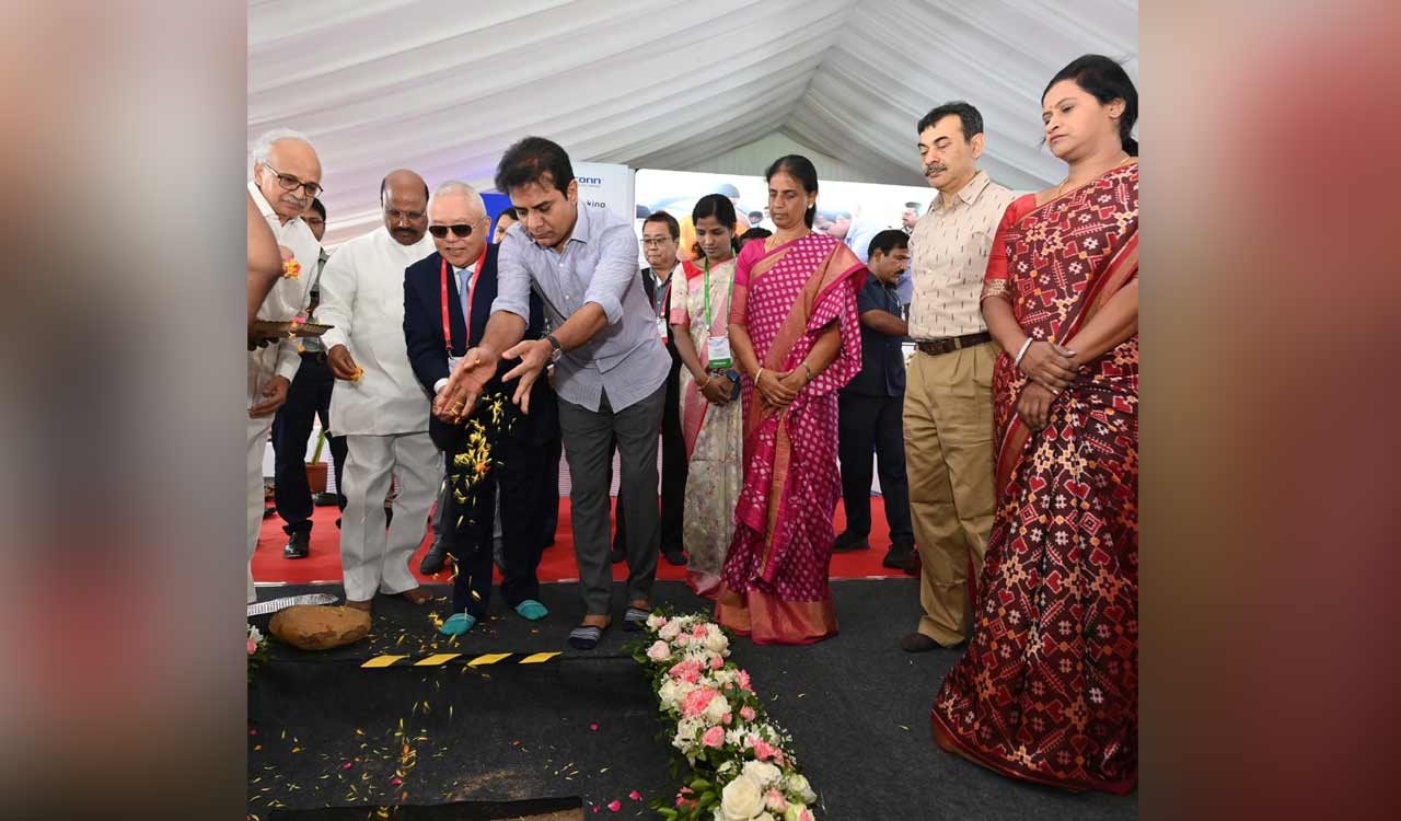 Foxconn electronics manufacturing facility in Telangana: Groundbreaking ceremony conducted