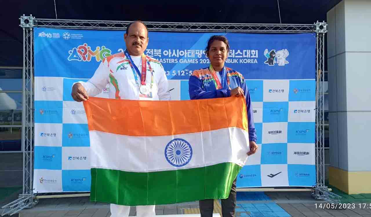 Karimnagar couple wins medals in Asia Pacific Master Games