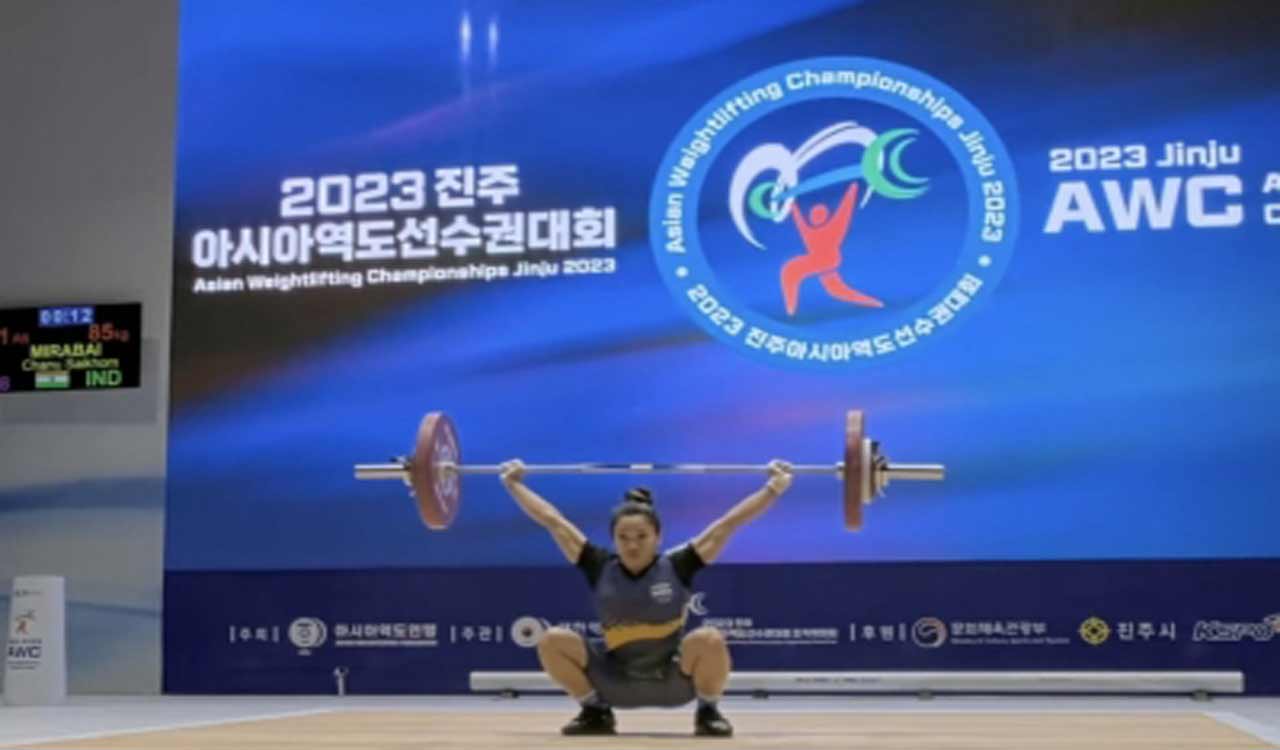Mirabai Chanu finishes sixth at Asian Weightlifting Championships