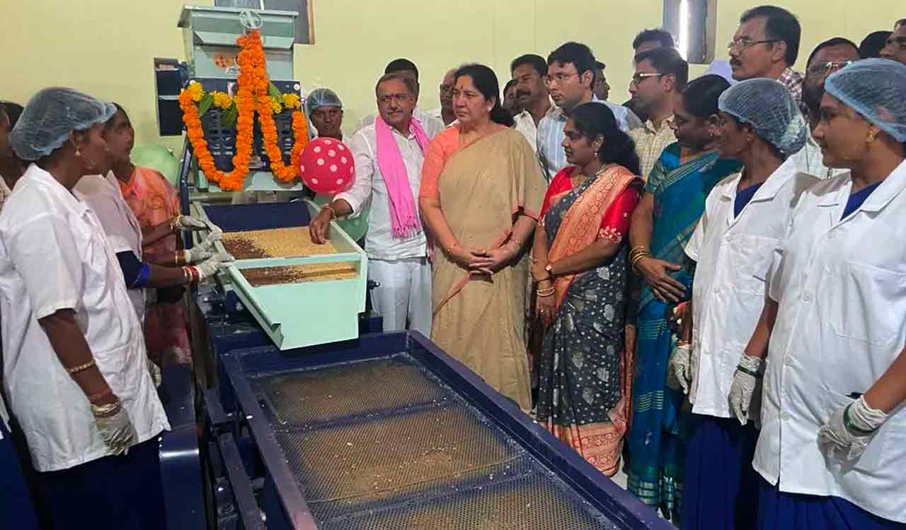 Telangana: Satyavathi Rathod inaugurates millet processing unit in Bhupalpally