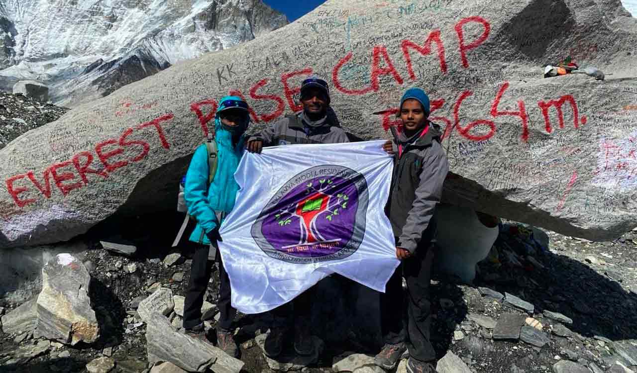 Three Students From Telangana Completes Trek To Mount Everest Base Camp ...