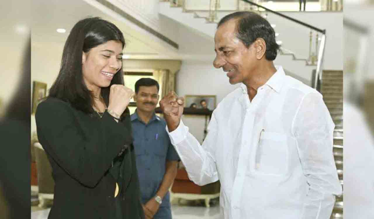 CM KCR announces Rs 2 crore for world boxing champ Nikhat Zareen
