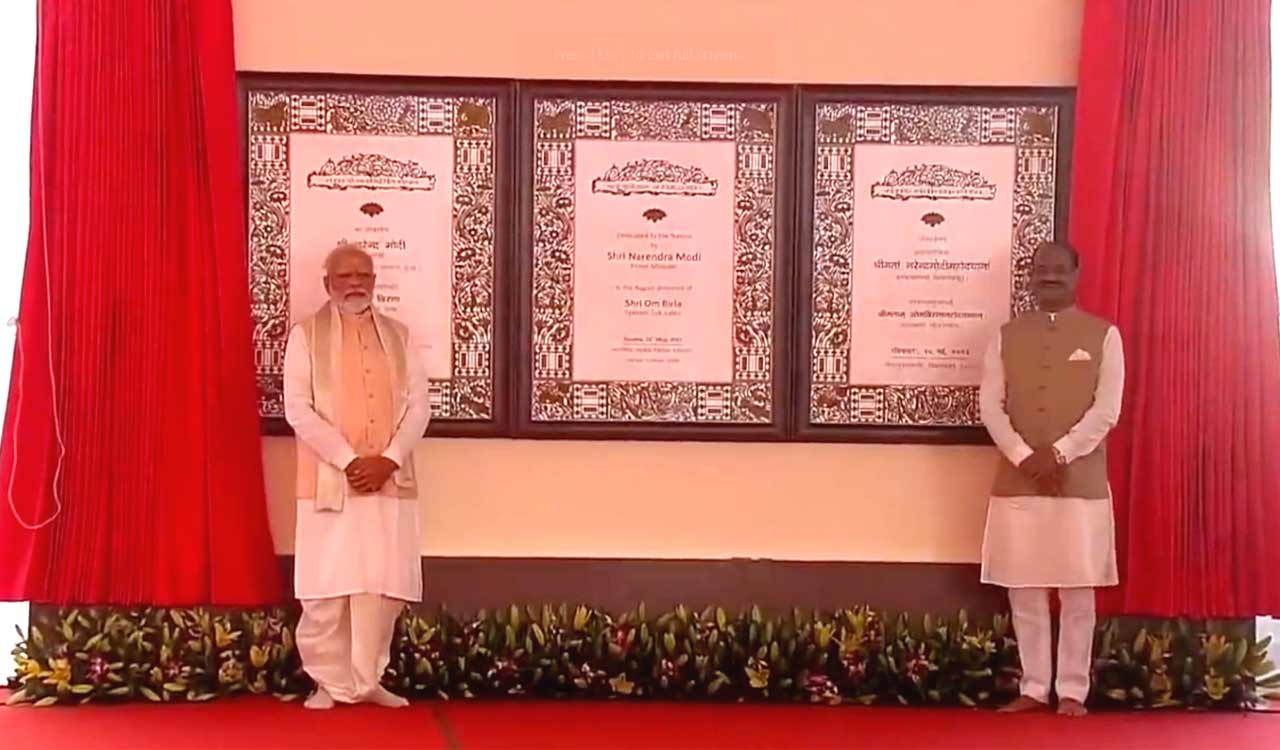 PM Modi inaugurates new Parliament House