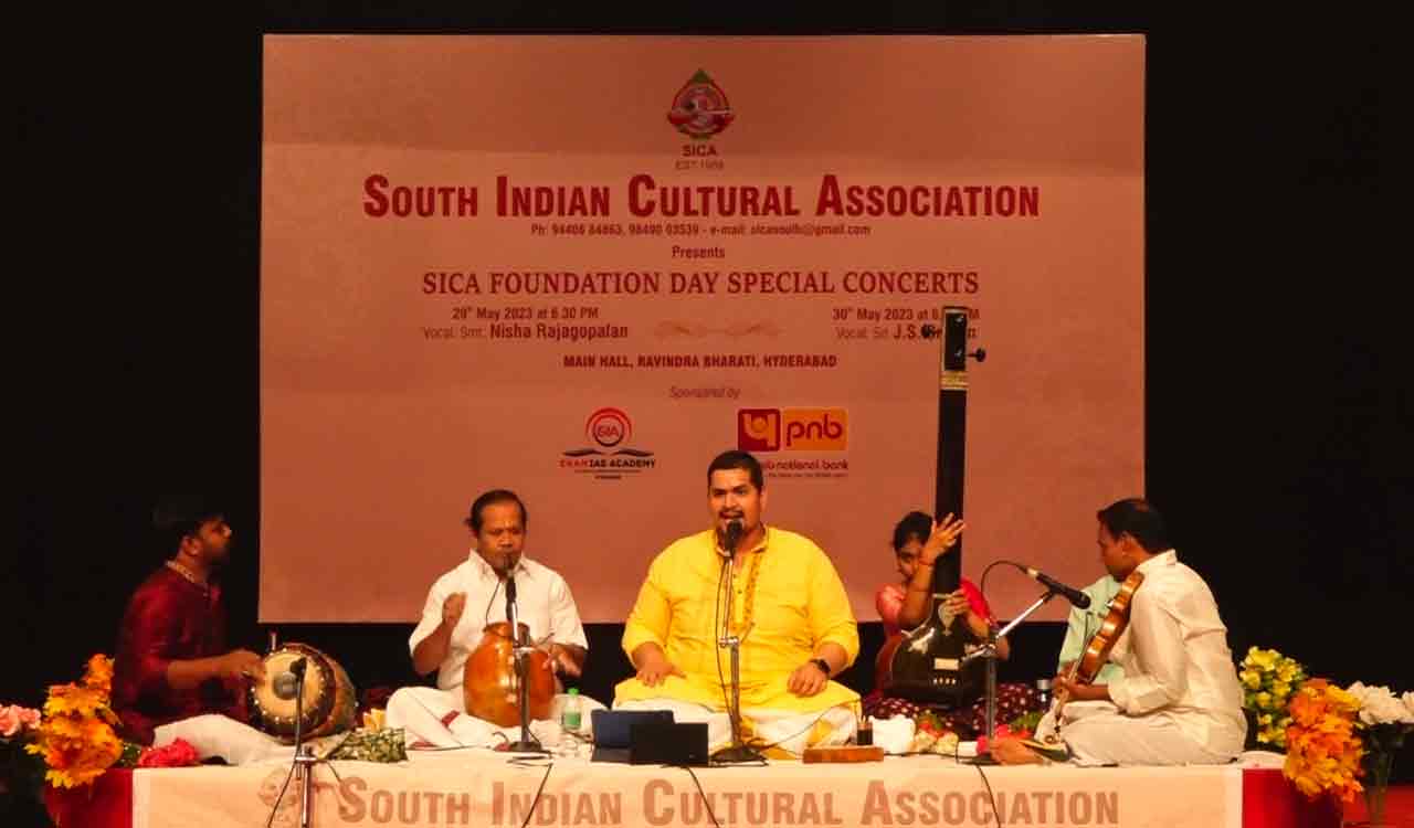 Hyderabad: 2nd day of SICA’s 64th foundation day celebrations featured Carnatic vocal concert