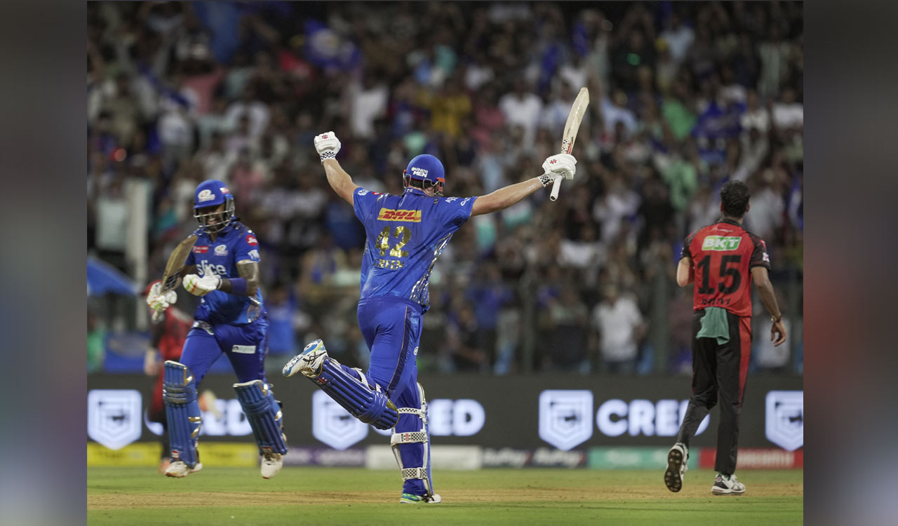 IPL 2023: Green century, Rohit’s fifty guide MI to eight-wicket win over SRH